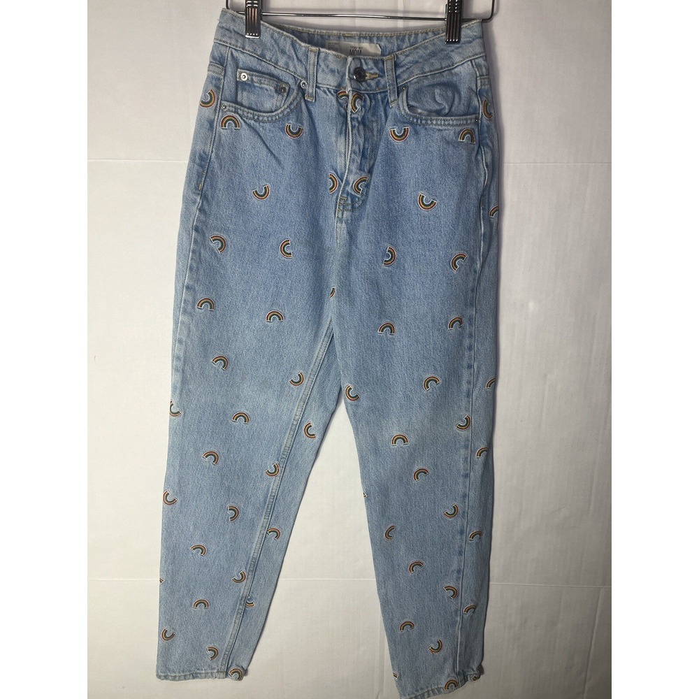 TopShop Moto Mom Jeans Rainbow - 25W 30L